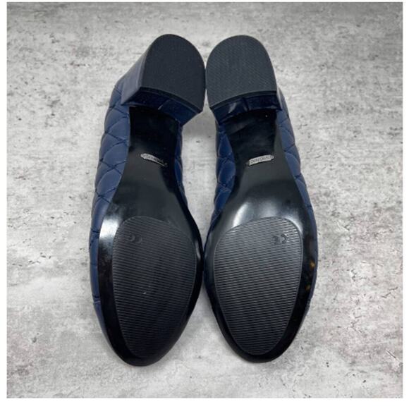 Vionic Ruby Olympia Quilted Block Pump Leather Heel Size 8 Elegant Formal Office - Picture 9 of 10